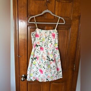 Franscesca's Boutique x Mi Ami Floral Linen Mini Dress Size Medium
